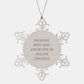 Inspiring Concierge Gifts for Friends from Family - 'Dream Big, Work Hard' Snowflake Ornament, Christmas Unique Presents for Men, Women, or Coworkers - Image 1