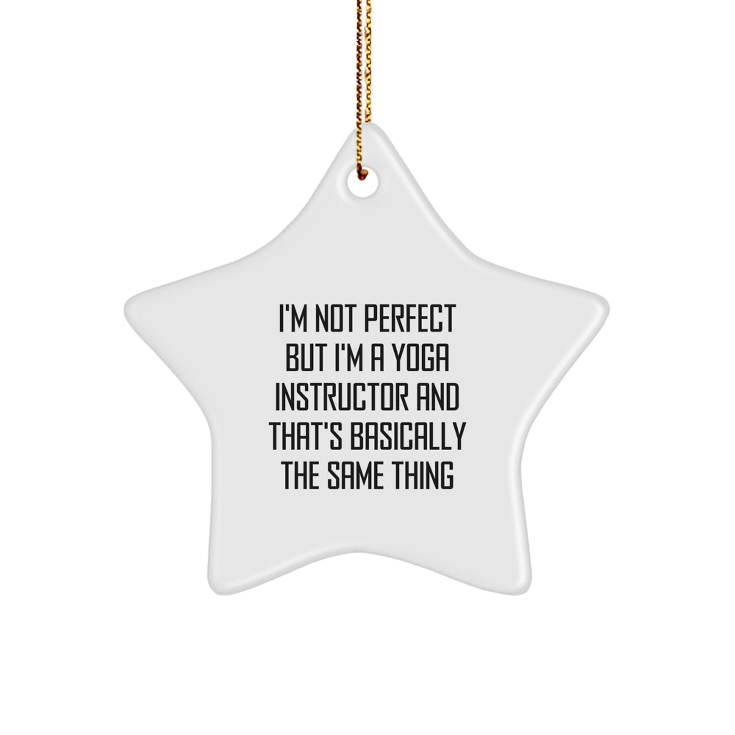 Funny Star Ornament Gifts from Friends to Yoga Instructor Men or Women Perfect for Christmas Unique Presents - Image 1