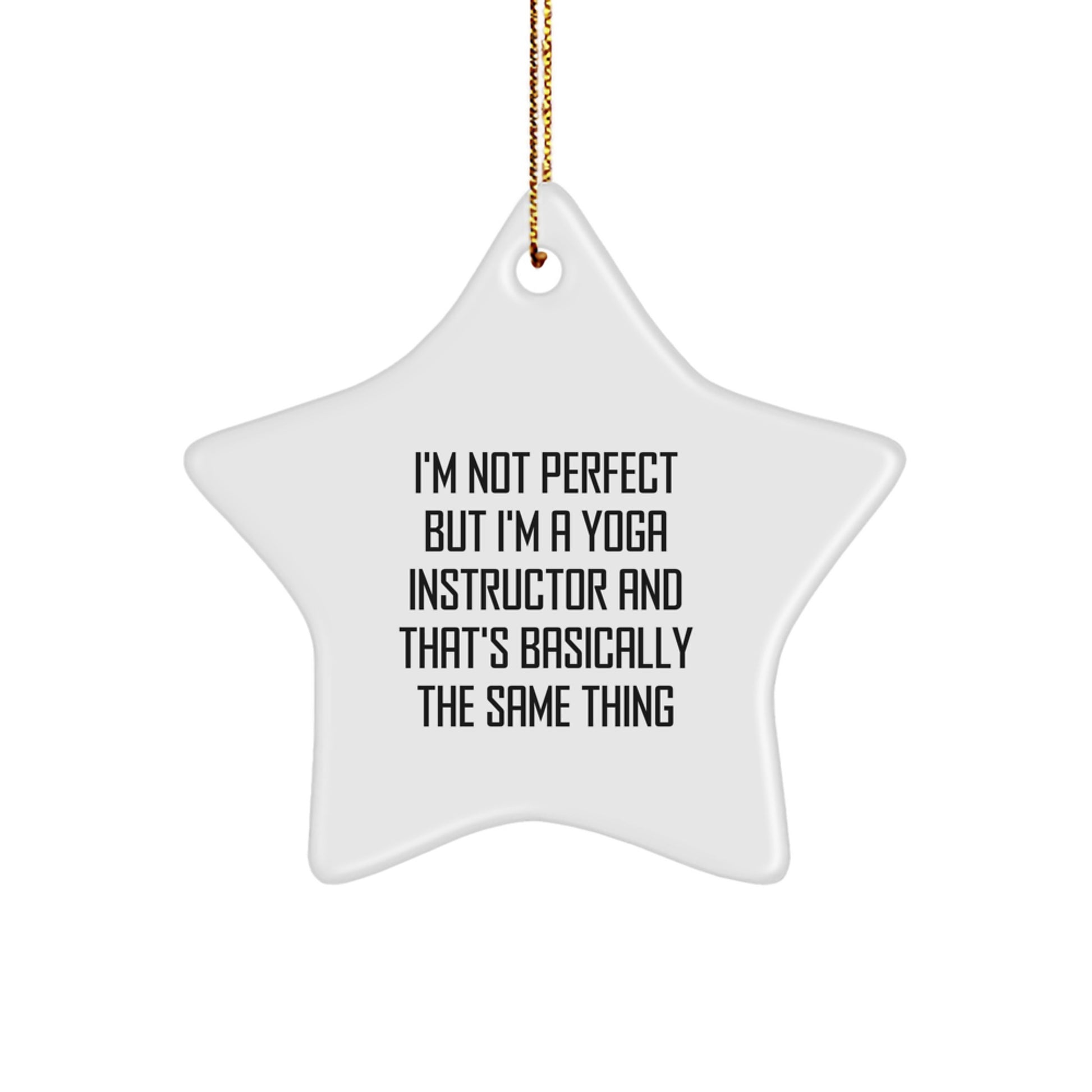 Funny Star Ornament Gifts from Friends to Yoga Instructor Men or Women Perfect for Christmas Unique Presents - Image 1