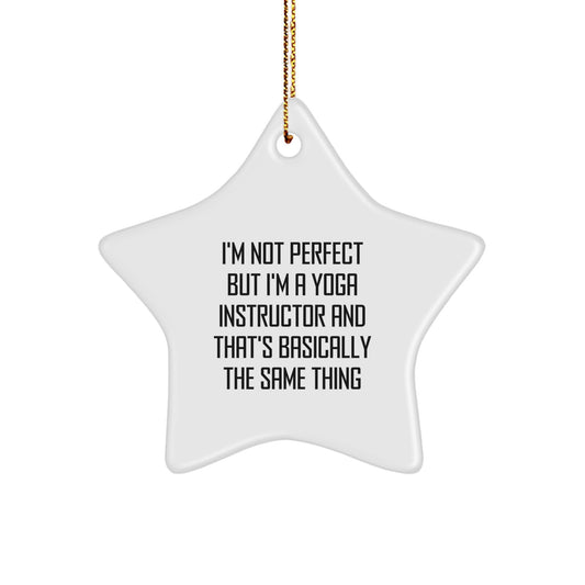 Funny Star Ornament Gifts from Friends to Yoga Instructor Men or Women Perfect for Christmas Unique Presents - Image 1