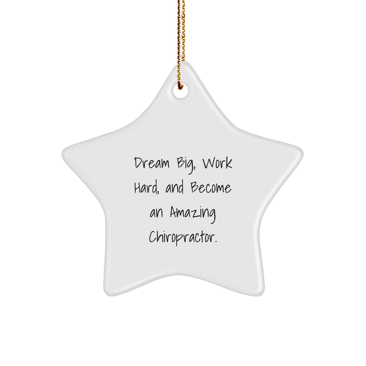 Chiropractor Star Ornament Gifts from Friends, Funny Chiropractor Gifts for Men, Unique Christmas Decorations - Image 1