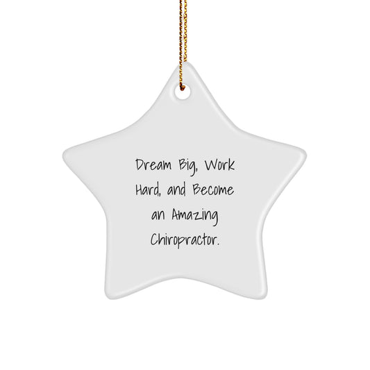 Chiropractor Star Ornament Gifts from Friends, Funny Chiropractor Gifts for Men, Unique Christmas Decorations - Image 1