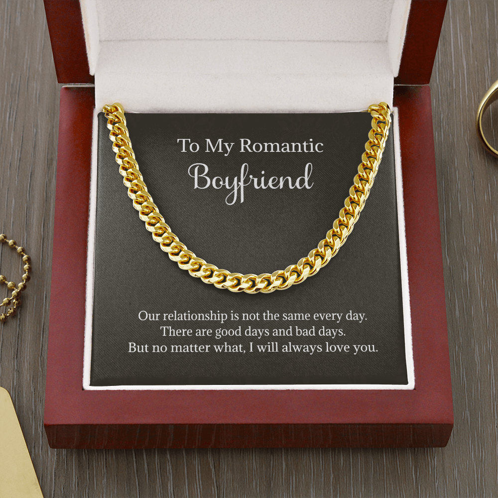 My Romantic Boyfriend Cuban Chain - Necklace