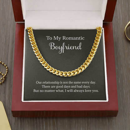 My Romantic Boyfriend Cuban Chain - Necklace