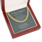 Husband Necklace Gift, The Strongest Man I Know, Gift for Man of Your Life, Cuban Link Necklace