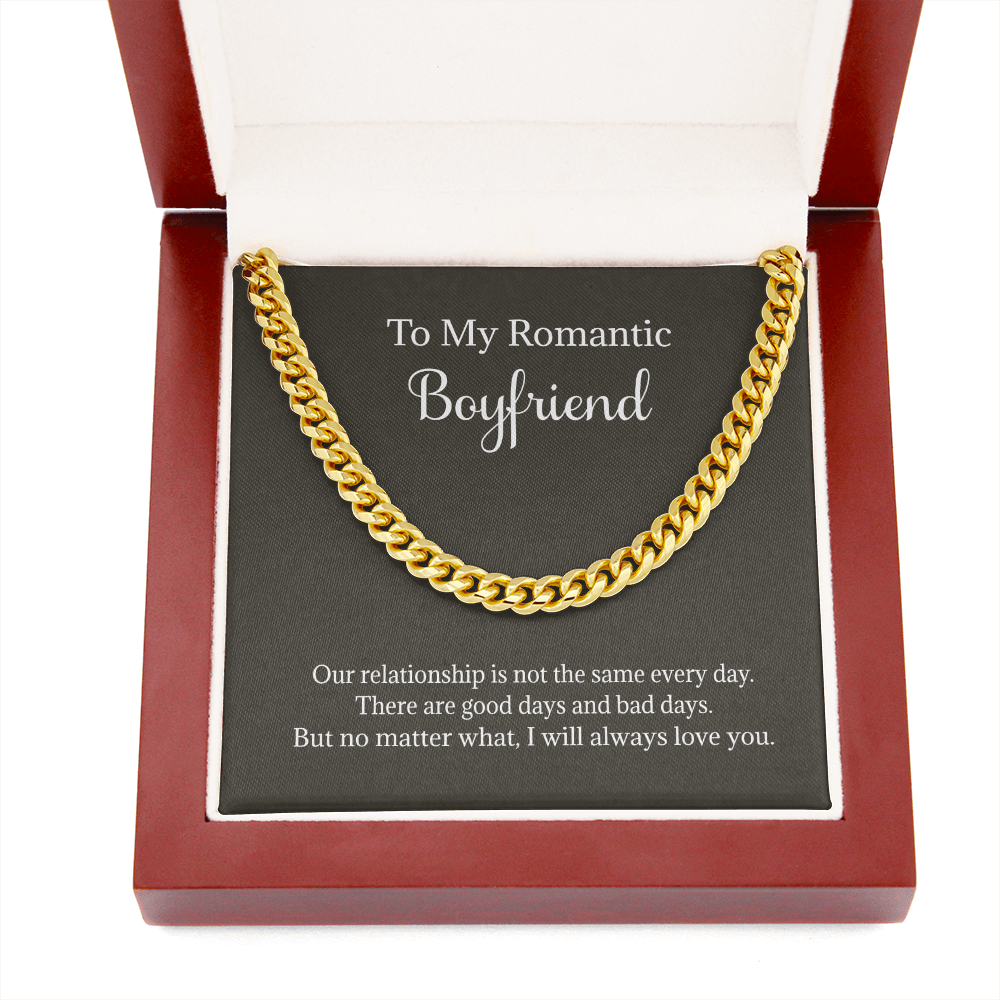 My Romantic Boyfriend Cuban Chain - Necklace