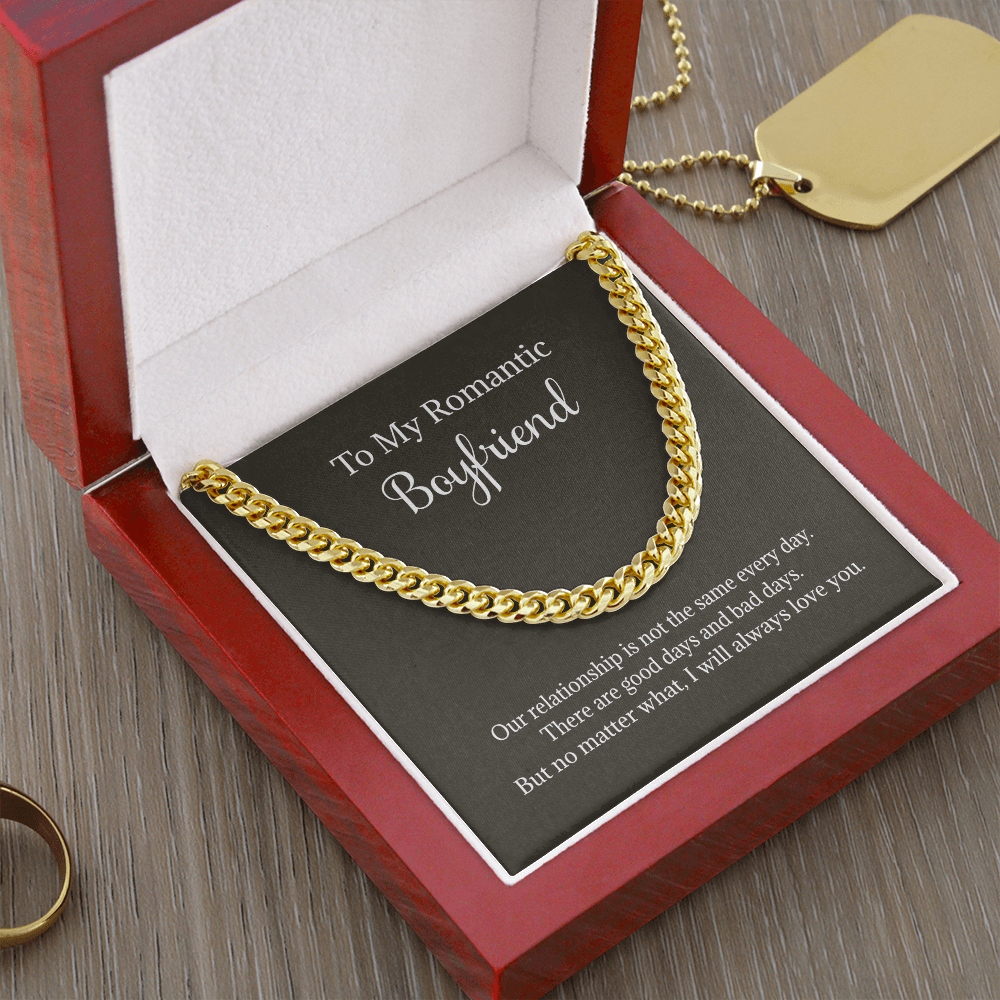 My Romantic Boyfriend Cuban Chain - Necklace