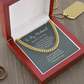 Husband Necklace Gift, The Strongest Man I Know, Gift for Man of Your Life, Cuban Link Necklace