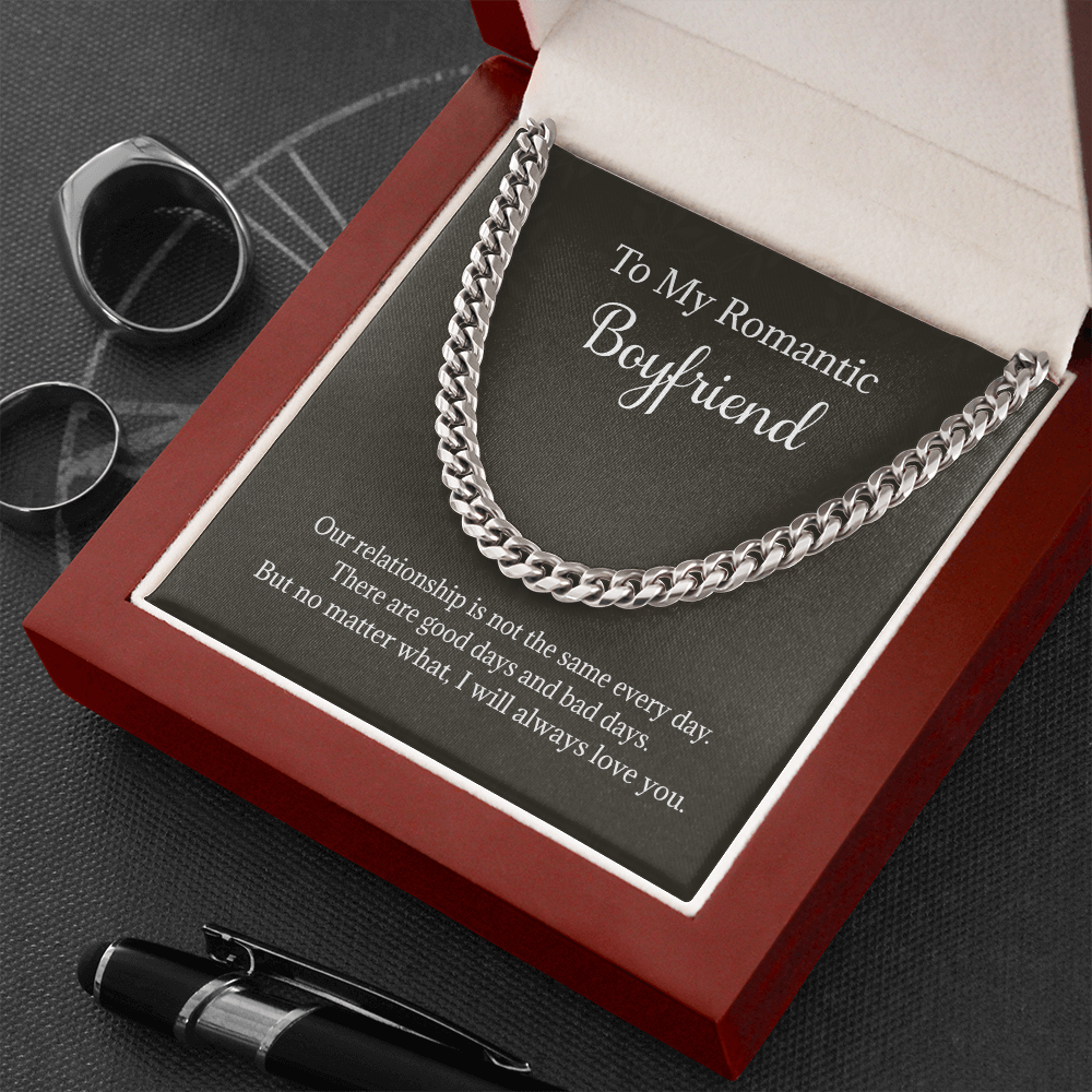 My Romantic Boyfriend Cuban Chain - Necklace