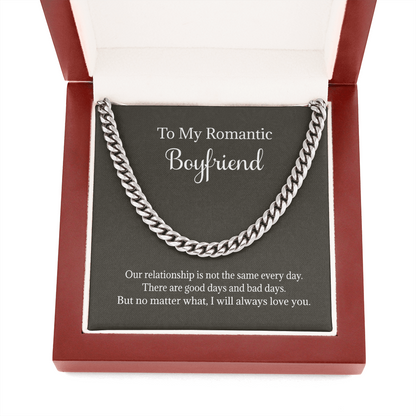 My Romantic Boyfriend Cuban Chain - Necklace