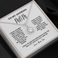 Mothers Day Gifts From Son, Mommy Necklace, Gift Idea For Mother, Mother Gift Necklace, Birthday,  Message Card Jewelry