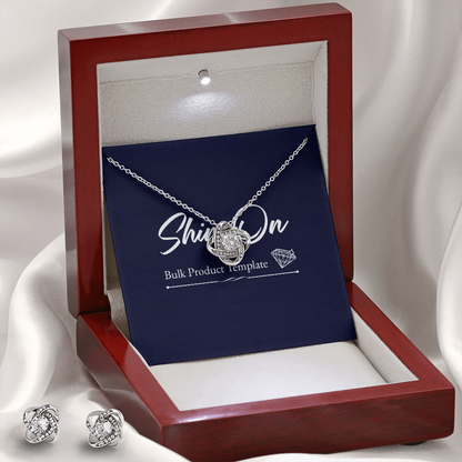 Z-Etsy - Love Knot & Earrings