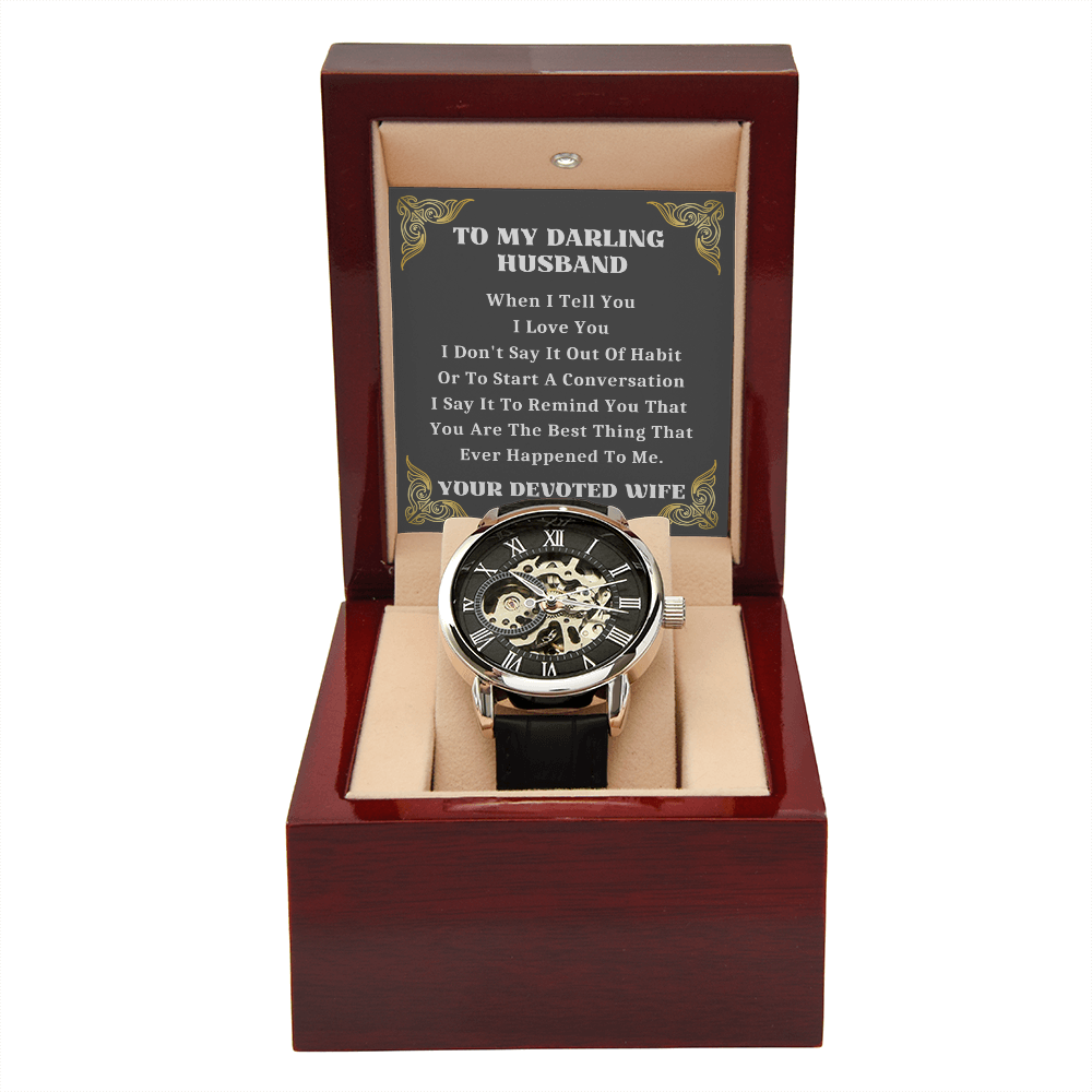 Husband Gift Watch, Anniversary Gifts For Husband, Husband Birthday Gift From Wife, Watch For Men