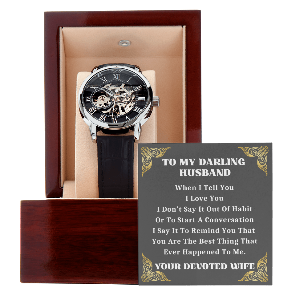 Husband Gift Watch, Anniversary Gifts For Husband, Husband Birthday Gift From Wife, Watch For Men