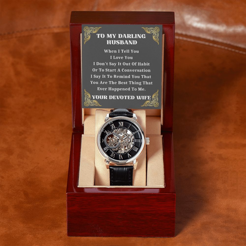 Husband Gift Watch, Anniversary Gifts For Husband, Husband Birthday Gift From Wife, Watch For Men