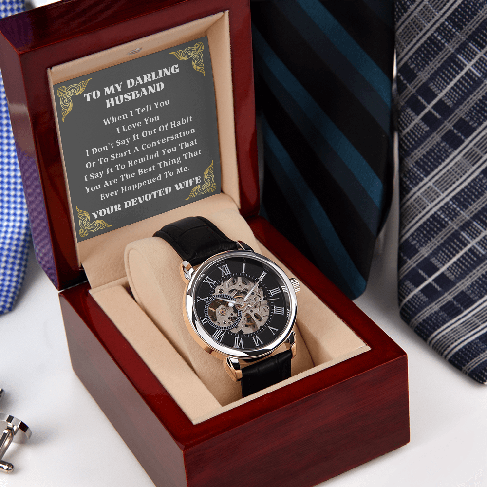 Husband Gift Watch, Anniversary Gifts For Husband, Husband Birthday Gift From Wife, Watch For Men