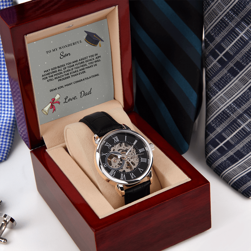 Graduation Watch, Graduation Gift Son, Graduation Gifts 2022,  Graduation Gift High School Boy, Graduation Gift College Male - SFD01