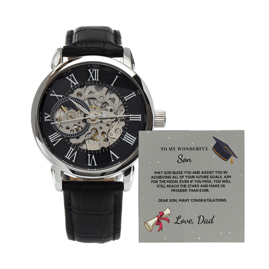 Graduation Watch, Graduation Gift Son, Graduation Gifts 2022,  Graduation Gift High School Boy, Graduation Gift College Male - SFD01