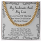 To My Soulmate, Gifts For Boyfriend, Soulmate Gift For Him, Gift For Boyfriend Husband Birthday - SFS04CN