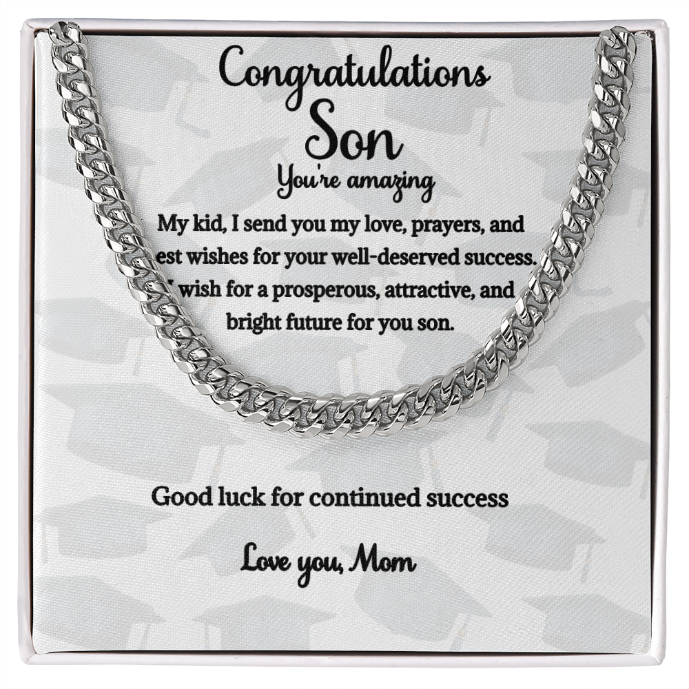 Amazon.com: Ewtogift Graduation Gifts for Him Dog Tags for Men To My Son  Necklace from Mom and Dad I Want You to Believe Inspirational Quote Black  Stainless Steel Birthday Christmas Valentine's Day