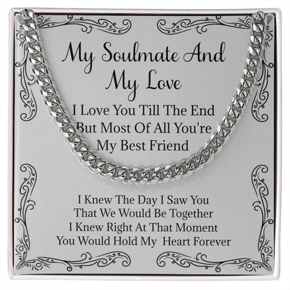 To My Soulmate, Gifts For Boyfriend, Soulmate Gift For Him, Gift For Boyfriend Husband Birthday - SFS04CN