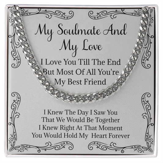 To My Soulmate, Gifts For Boyfriend, Soulmate Gift For Him, Gift For Boyfriend Husband Birthday - SFS04CN