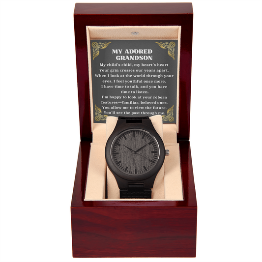 My Adored Grandson, Grandson For Birthday Graduation Wedding Grandson Christmas Gift-GRNDS05WW