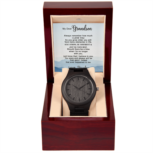 Grandma's Gift For Grandson, Gift For Grandson Grandma Gift,  Grandson Birthday, Grandson Gift, Gifts For Grandson, Watch For Men-GRNDSMAWW