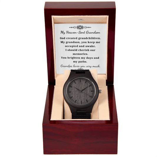 Grandson Birthday, Granny's Little Man, Grandson Gift, Gifts for Grandson, Watch For Men-GRNDS06WW