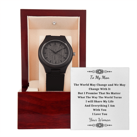 Wooden Watches, Gift For Boyfriend, Husband Gift Watch, Watch For Men - MFW06WW