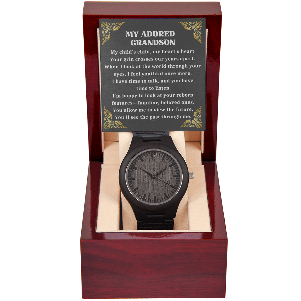 My Adored Grandson, Grandson For Birthday Graduation Wedding Grandson Christmas Gift-GRNDS05WW