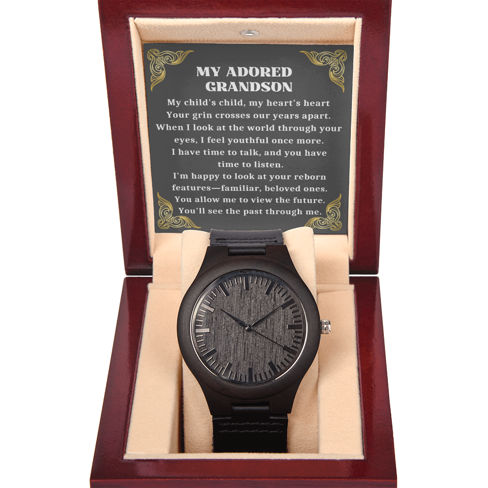 My Adored Grandson, Grandson For Birthday Graduation Wedding Grandson Christmas Gift-GRNDS05WW
