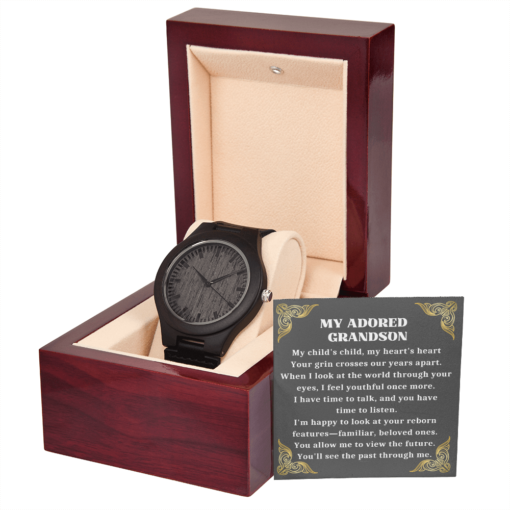 My Adored Grandson, Grandson For Birthday Graduation Wedding Grandson Christmas Gift-GRNDS05WW