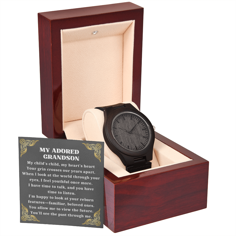 My Adored Grandson, Grandson For Birthday Graduation Wedding Grandson Christmas Gift-GRNDS05WW