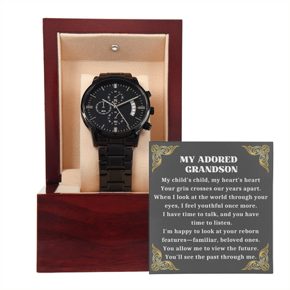 Grandson Birthday, For My Grandson, Gifts For Grandson, Watch For Men-GRNDS05BC
