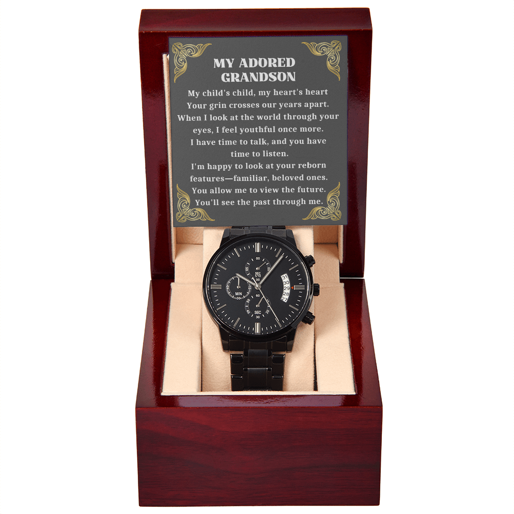 Grandson Birthday, For My Grandson, Gifts For Grandson, Watch For Men-GRNDS05BC