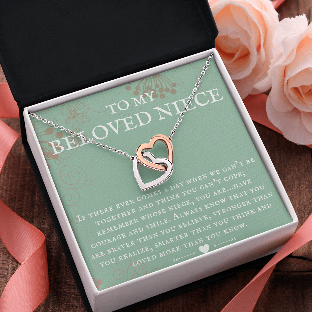 Niece Gift, To My Beloved Niece Necklace, Niece Gift From Aunt Birthday Graduation Gift iheNFA25