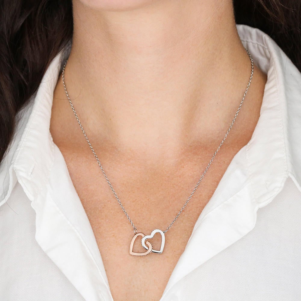 Wife My Darling Interlocking Heart - Necklace