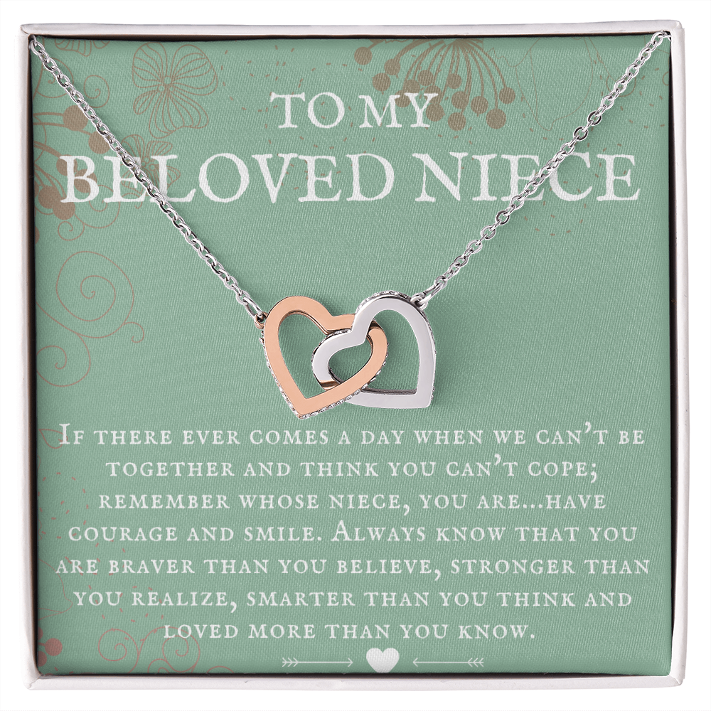 Niece Gift, To My Beloved Niece Necklace, Niece Gift From Aunt Birthday Graduation Gift iheNFA25