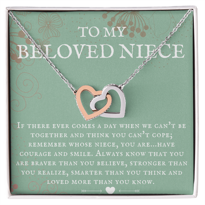 Niece Gift, To My Beloved Niece Necklace, Niece Gift From Aunt Birthday Graduation Gift iheNFA25