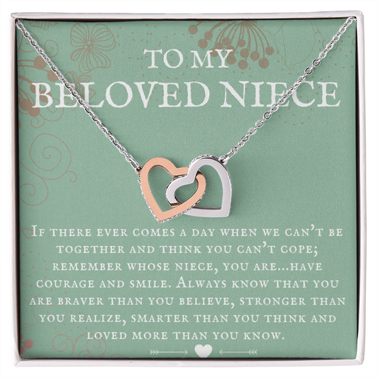 Niece Gift, To My Beloved Niece Necklace, Niece Gift From Aunt Birthday Graduation Gift ihaNFA25