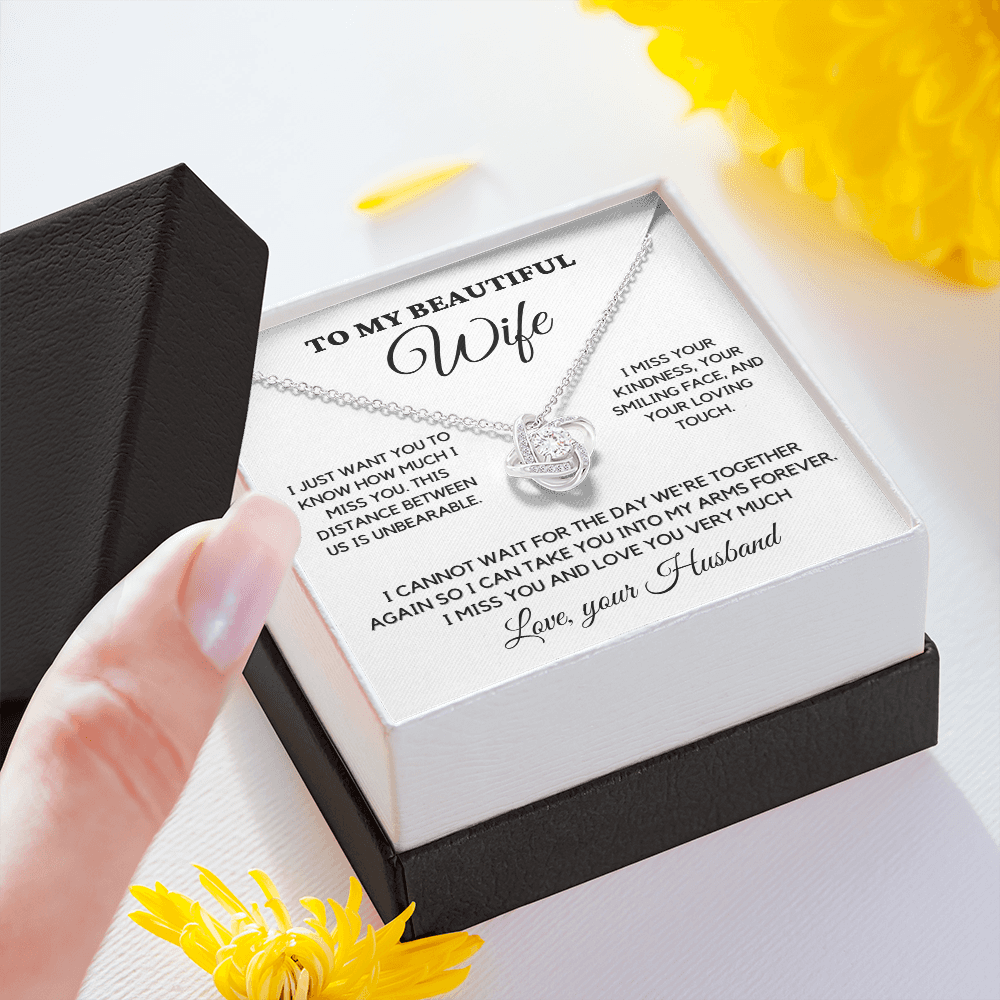 To My Wife - I Miss You - Necklace wfh-14