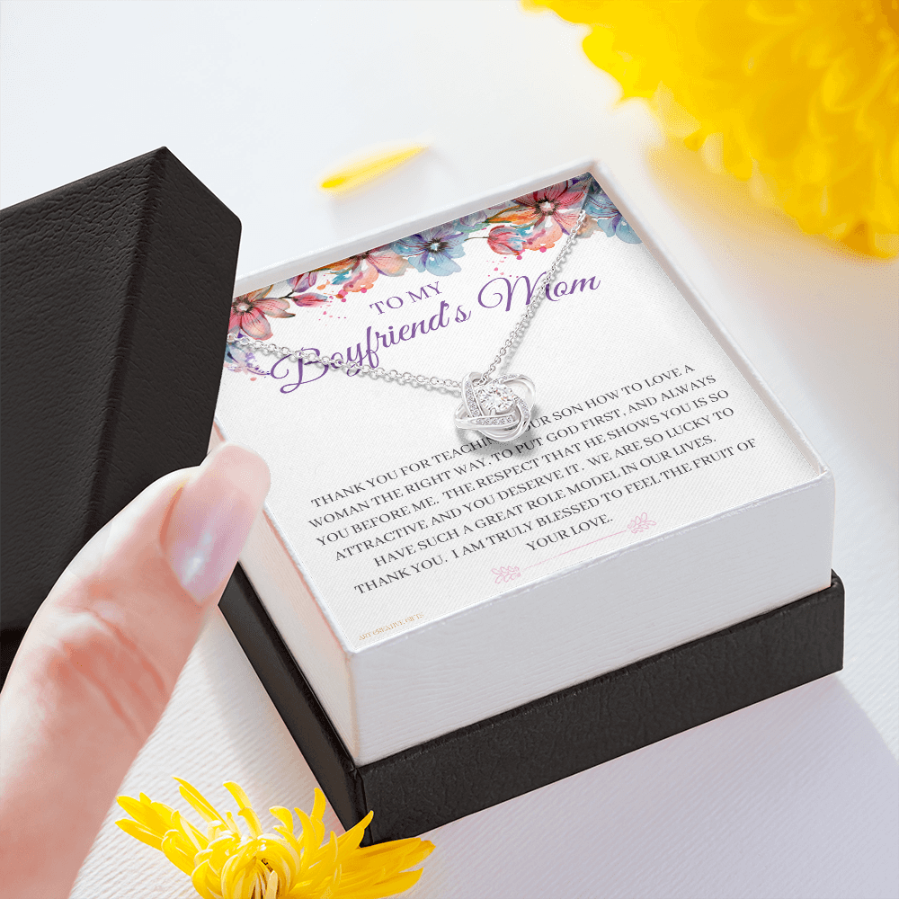 To My Boyfriend's Mom, Boyfriend's Mom Gift, To My Boyfriends Mom Gift, Meaningful Gift, Boyfriends Mom Necklace keBFM01A