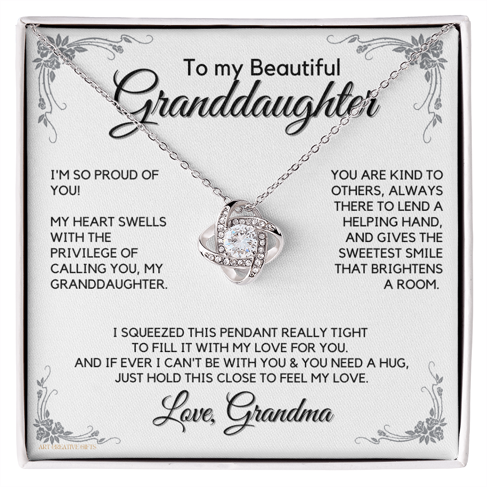 Granddaughter Gifts from Grandma, Gift for Graduation, Birthday, Mother's Day, Anniversary, 14K Necklace, lkeGDFGM27