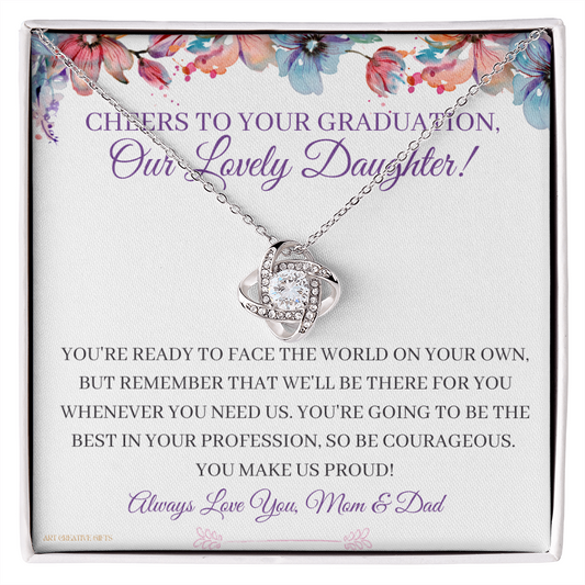 Daughter Gift from Dad, Daughter Graduation Gift, Father Daughter Gift, College Grad Gift, Graduation Present, 14K Necklace, aDG01A