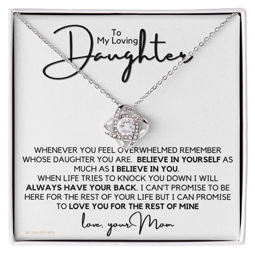 To My Daughter, Gift from Mom, Birthday, Graduation, Holidays FBDFGEN17-LKZ