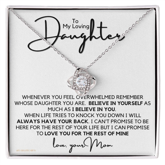 To My Daughter, Gift from Mom, Birthday, Graduation, Holidays FBDFGEN17-LKZ