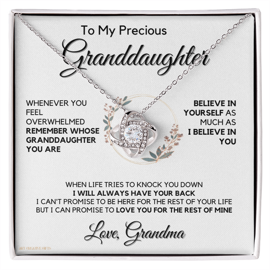 Granddaughter Gift from Grandma, Gift for Graduation, Birthday, Mother's Day, 14K Necklace, lkaGDFGM32