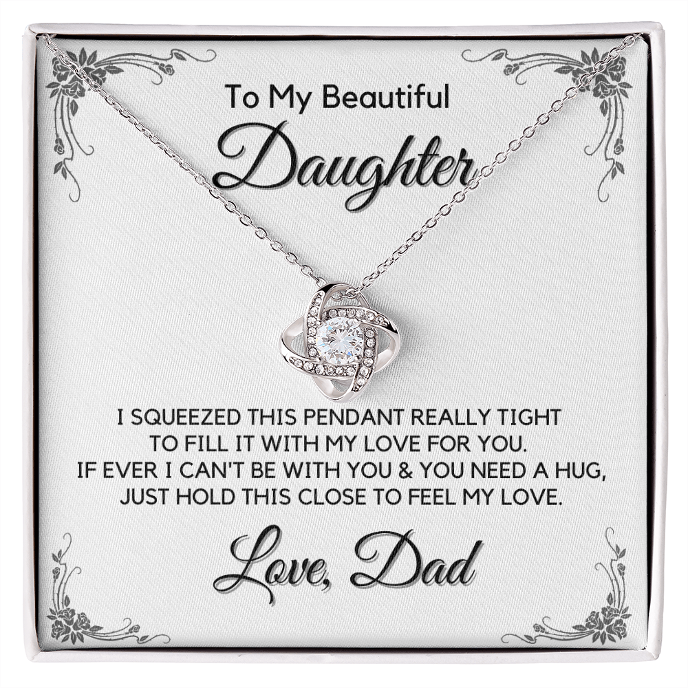 Gift for Beautiful Daughter from Dad, Daughter Graduation Gift, Father Daughter Gift, College Grad Gift, Graduation Present, 14K Necklace keDFD10B