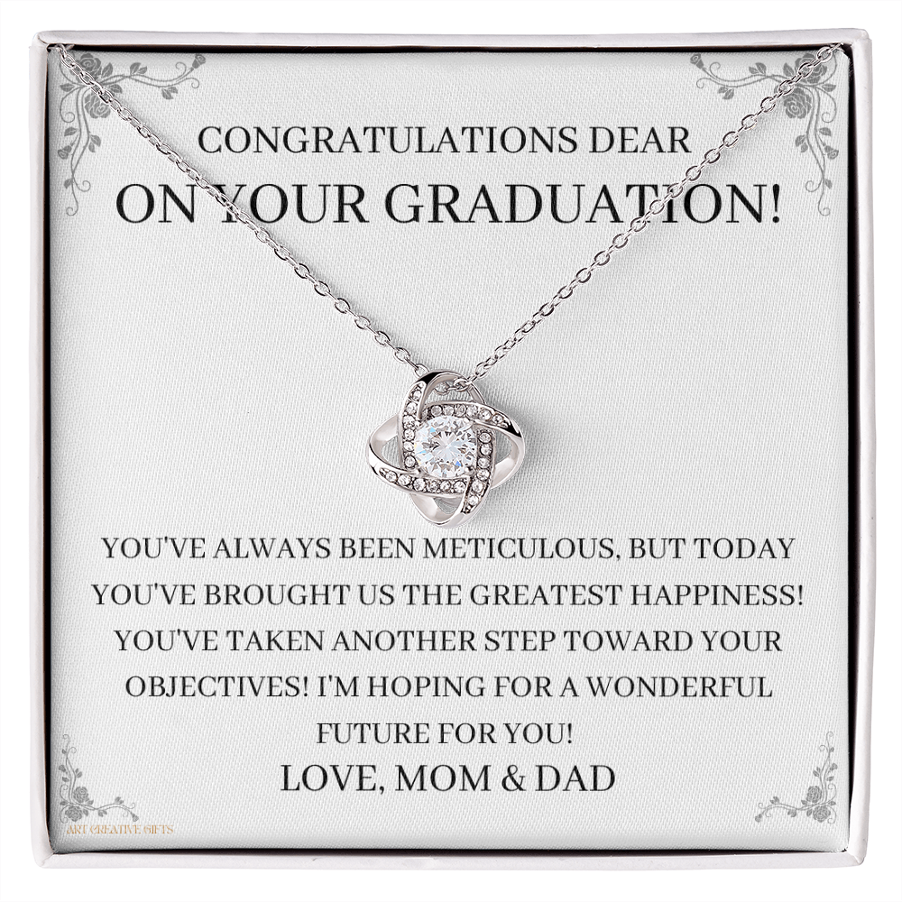 Daughter Gift from Dad, Daughter Graduation Gift, Father Daughter Gift, College Grad Gift, Graduation Present, 14K Necklace, keDG01E